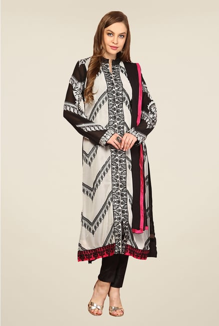 Yepme Black Sakui Unstitched Suit Set Yepme Black Sakui Unstitched Suit Set