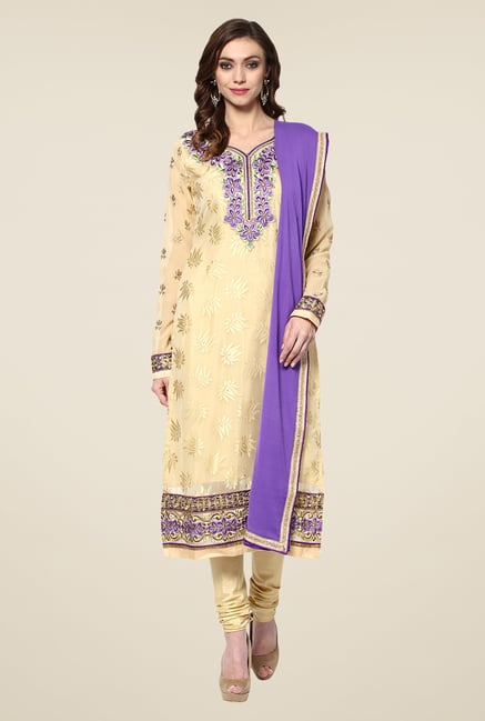 Yepme Cream Zubeda Brasso Salwar Kameez Set Yepme Cream Zubeda Brasso Salwar Kameez Set