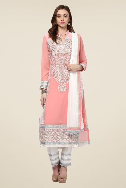Yepme Peach Sumaya Salwar Kameez Set Yepme Peach Sumaya Salwar Kameez Set