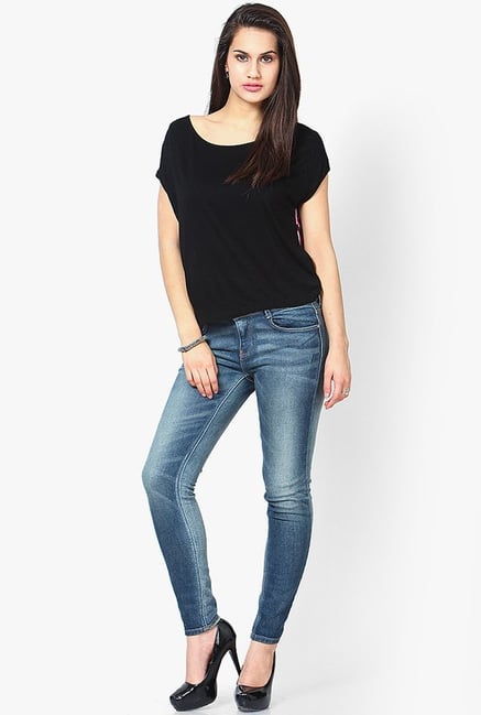 Only Black Solid Top Only Black Solid Top