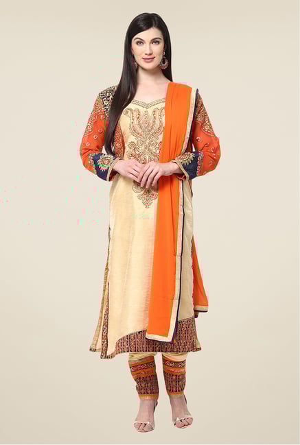 Yepme Beige Quy Salwar Kameez Set Yepme Beige Quy Salwar Kameez Set