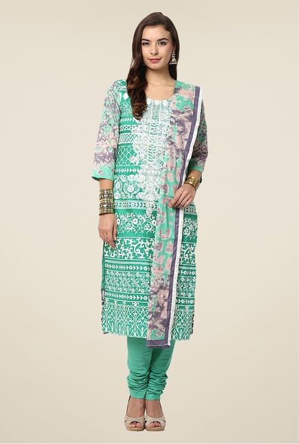 Yepme Green Nazia Semi Stitched Pakistani Suit Set Yepme Green Nazia Semi Stitched Pakistani Suit Set