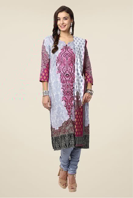 Yepme Grey Nazia Semi Stitched Pakistani Suit Set Yepme Grey Nazia Semi Stitched Pakistani Suit Set