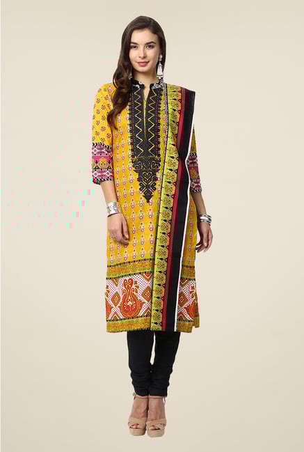 Yepme Yellow Nazia Semi Stitched Pakistani Suit Set Yepme Yellow Nazia Semi Stitched Pakistani Suit Set