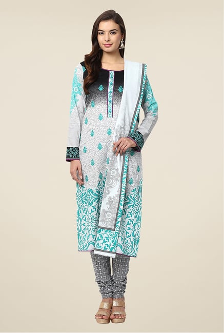 Yepme Blue Nazia Semi Stitched Pakistani Suit Set Yepme Blue Nazia Semi Stitched Pakistani Suit Set