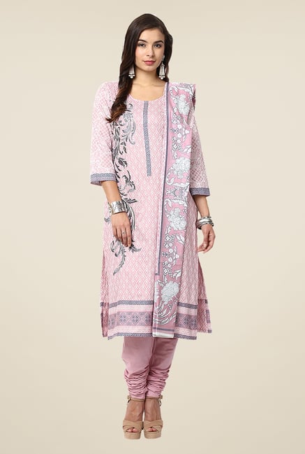 Yepme Pink Nazia Semi Stitched Pakistani Suit Set Yepme Pink Nazia Semi Stitched Pakistani Suit Set
