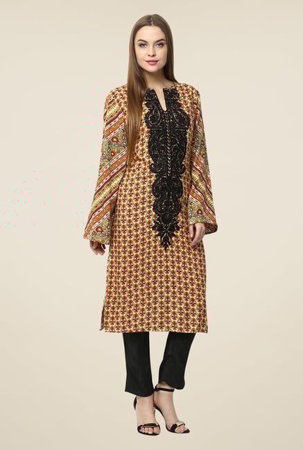 Yepme Brown Lovate Semi Stitched Pakistani Kurti Set Yepme Brown Lovate Semi Stitched Pakistani Kurti Set