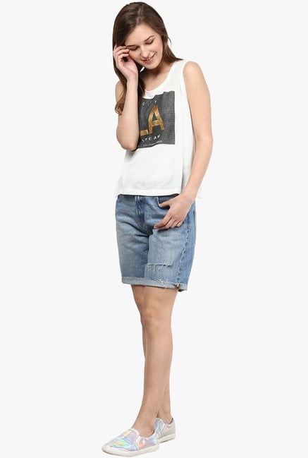 Only White Printed Top Only White Printed Top