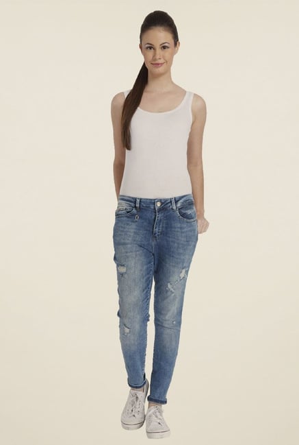 Only Blue Distressed Jeans Only Blue Distressed Jeans