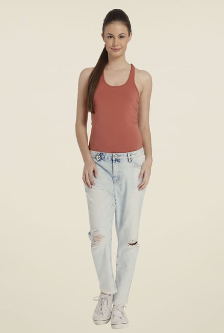 Only Light Blue Distressed Jeans Only Light Blue Distressed Jeans