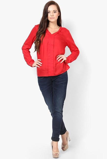 Only Red Solid Top Only Red Solid Top