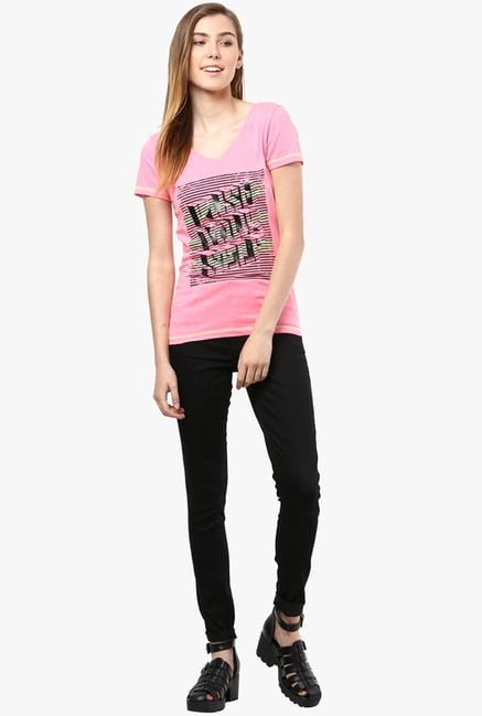 Only Pink Printed Top Only Pink Printed Top