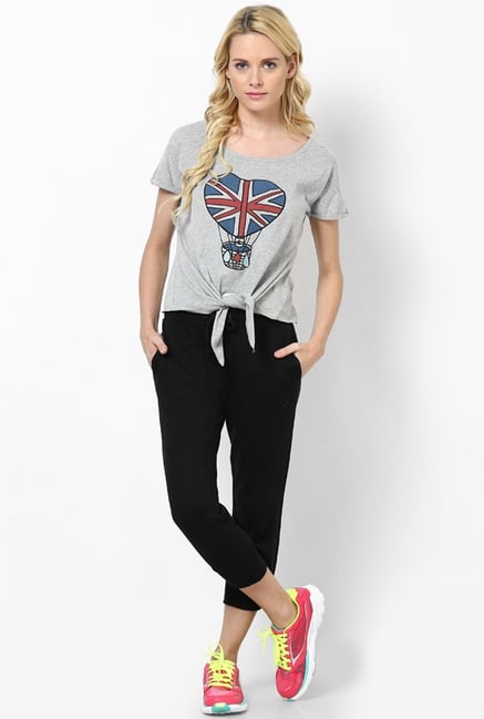 Only Grey Printed Top Only Grey Printed Top