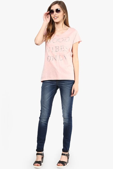 Only Pink Printed Top Only Pink Printed Top