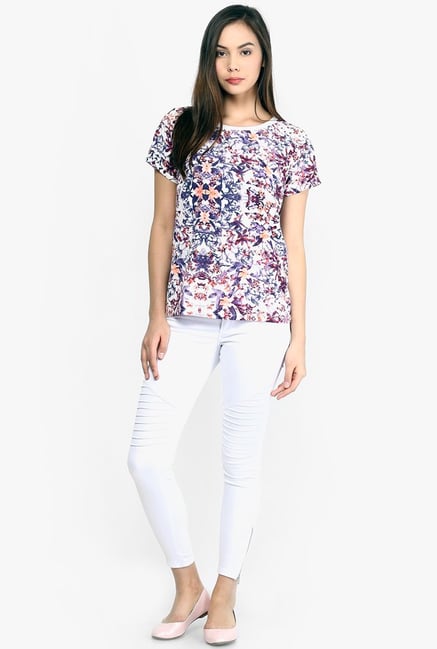 Only Multicolor Floral Print Top Only Multicolor Floral Print Top
