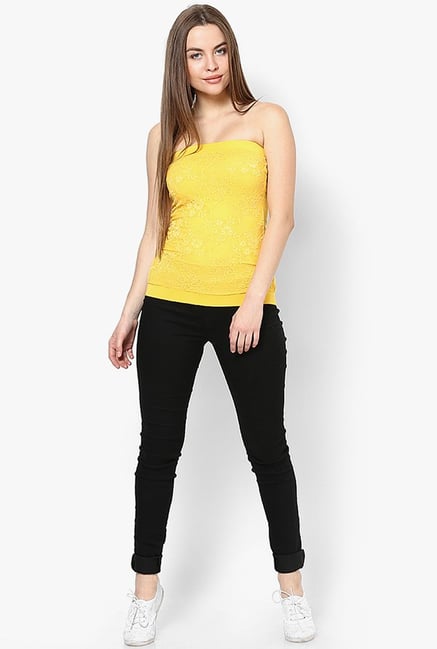 Only Yellow Lace Top Only Yellow Lace Top
