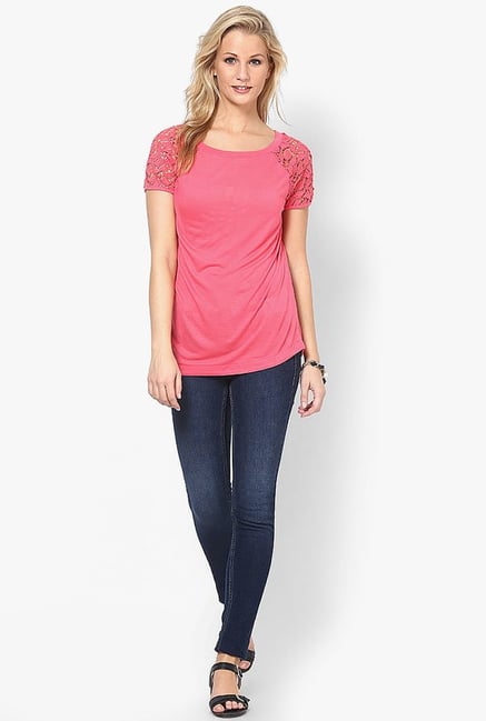 Only Pink Solid Top Only Pink Solid Top