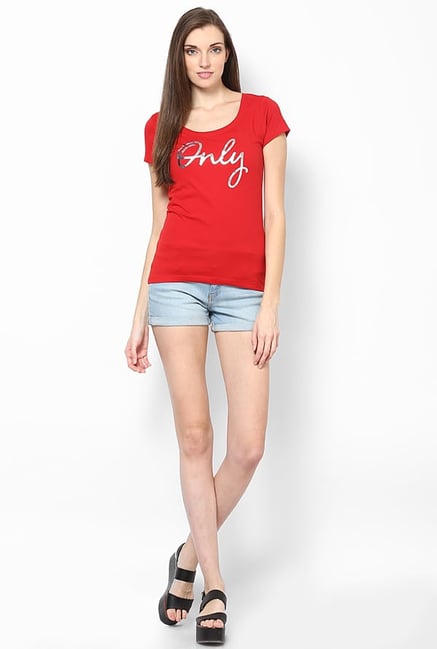 Only Red Printed Top Only Red Printed Top