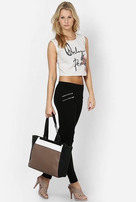 Only Grey Printed Crop Top Only Grey Printed Crop Top
