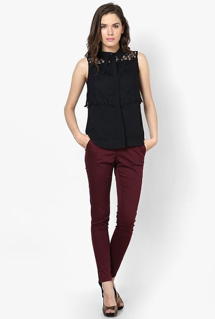 Only Black Lace Top Only Black Lace Top
