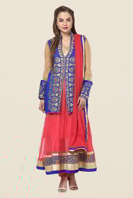 Yepme Chante Blue Unstitched Suit Set Yepme Chante Blue Unstitched Suit Set