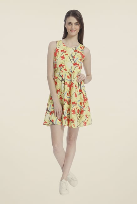 Vero Moda Yellow Skater Dress Vero Moda Yellow Skater Dress