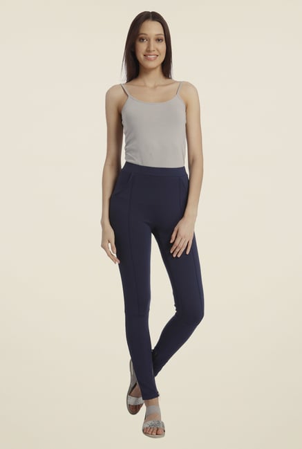 Vero Moda Navy Solid Jeggings Vero Moda Navy Solid Jeggings