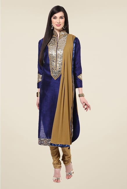 Yepme Bibiana Navy Unstitched Suit Set Yepme Bibiana Navy Unstitched Suit Set
