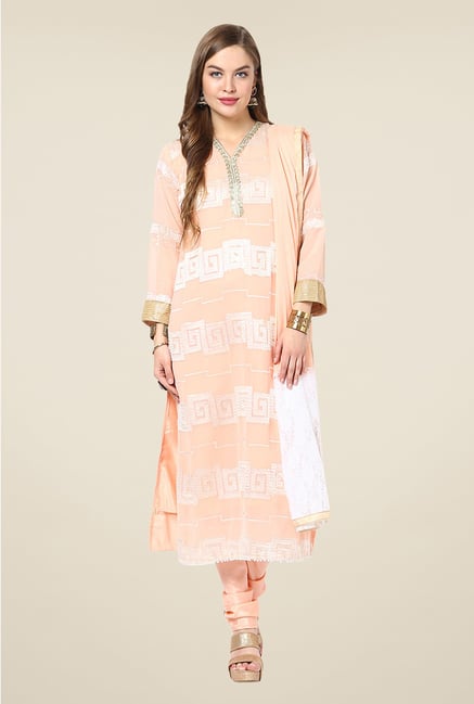 Yepme Sakui Light Pink Unstitched Suit Set Yepme Sakui Light Pink Unstitched Suit Set