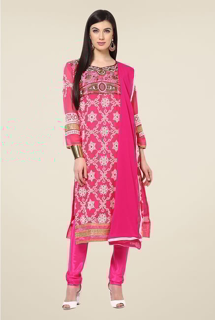 Yepme Cadence Pink Unstitched Suit Set Yepme Cadence Pink Unstitched Suit Set