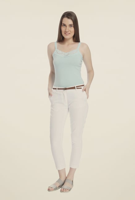 Vero Moda White Solid Chinos Vero Moda White Solid Chinos