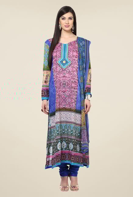 Yepme Calista Blue Salwar Kameez Set Yepme Calista Blue Salwar Kameez Set