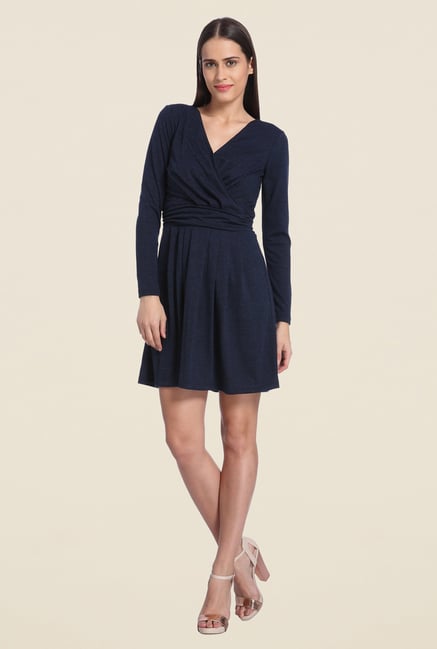 Vero Moda Navy Skater Dress Vero Moda Navy Skater Dress