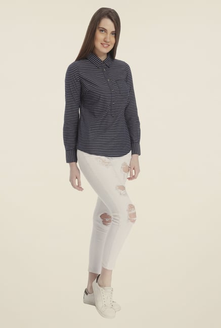 Vero Moda Navy Striped Top Vero Moda Navy Striped Top