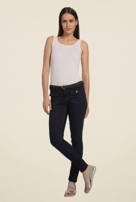 Vero Moda Navy Raw Denim Jeans Vero Moda Navy Raw Denim Jeans