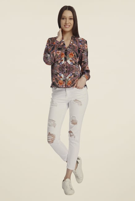 Vero Moda Multicolor Printed Shirt Vero Moda Multicolor Printed Shirt