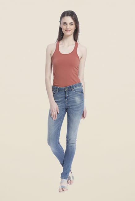 Vero Moda Blue Heavily washed Jeans Vero Moda Blue Heavily washed Jeans