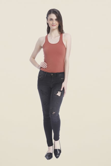 Vero Moda Black Ripped Jeans Vero Moda Black Ripped Jeans