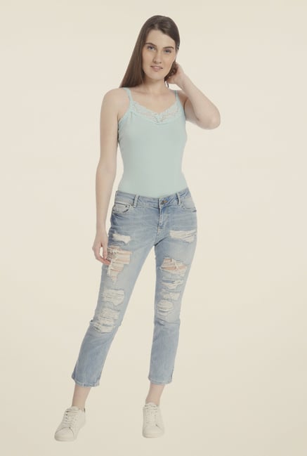 Vero Moda Light Blue Ripped Jeans Vero Moda Light Blue Ripped Jeans
