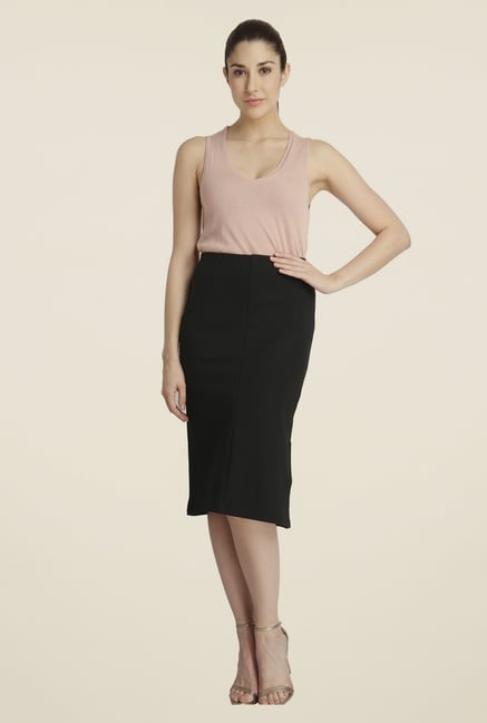 Vero Moda Black Solid Skirt Vero Moda Black Solid Skirt