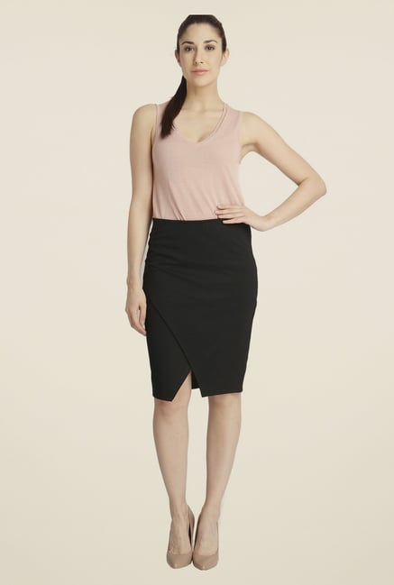Vero Moda Black Solid Skirt Vero Moda Black Solid Skirt