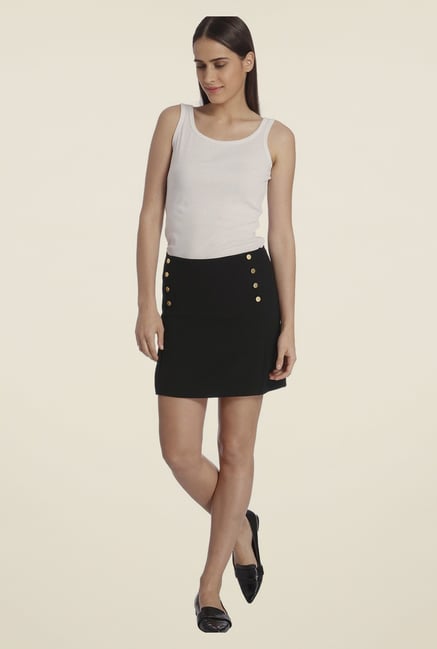 Vero Moda Black Solid Skirt Vero Moda Black Solid Skirt