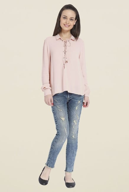 Only Peach Solid Top Only Peach Solid Top