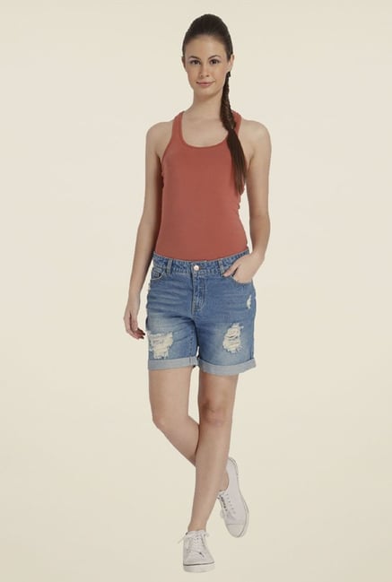 Only Blue Distressed Shorts Only Blue Distressed Shorts
