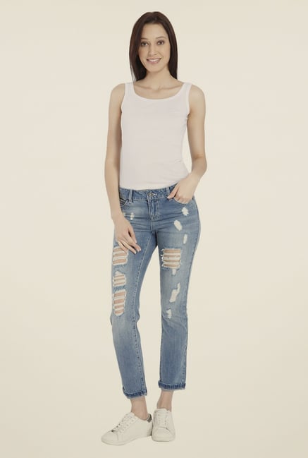 Vero Moda Blue Ripped Jeans Vero Moda Blue Ripped Jeans