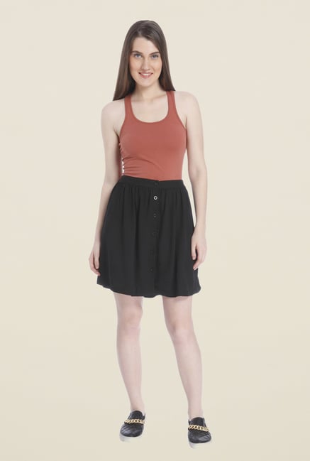 Vero Moda Black Solid Skirt Vero Moda Black Solid Skirt