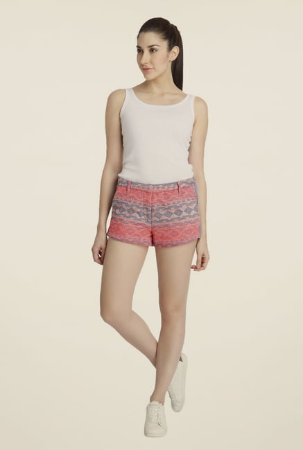 Vero Moda Coral Printed Shorts Vero Moda Coral Printed Shorts