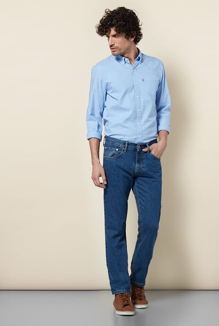 Levi's Blue Skinny Straight Fit Jeans Levi's Blue Skinny Straight Fit Jeans