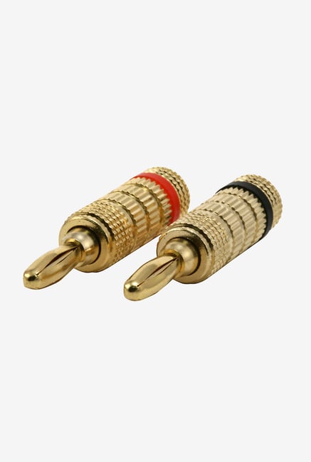 Monoprice 102801 Pair of Copper Speaker Banana Plugs (Gold) Monoprice 102801 Pair of Copper Speaker Banana Plugs (Gold)