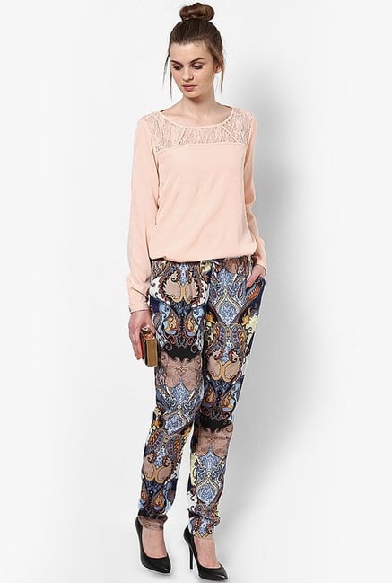 Only Multicolor Printed Trousers Only Multicolor Printed Trousers